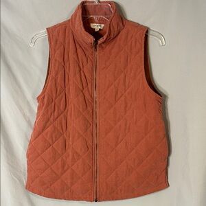 Umgee Quilted Vest in Dusty Rose Color Medium